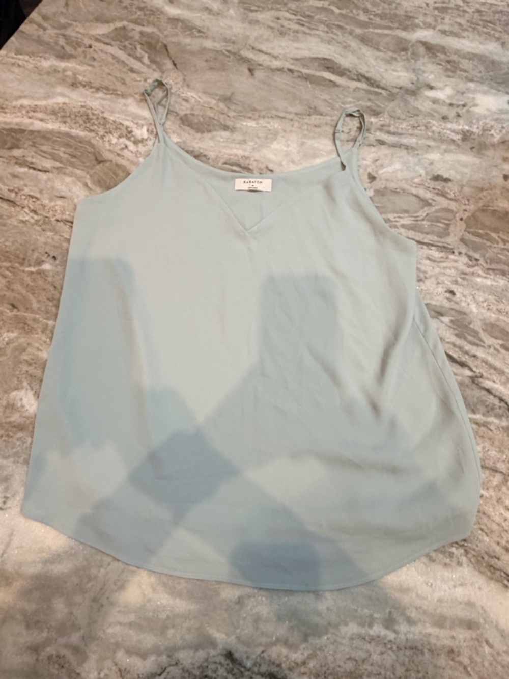 Babaton Aritzia Light Blue Cami Tank Top Size M Minimalist Flowy